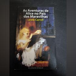 Livro as aventuras de Alice no país das maravilhas. Livros