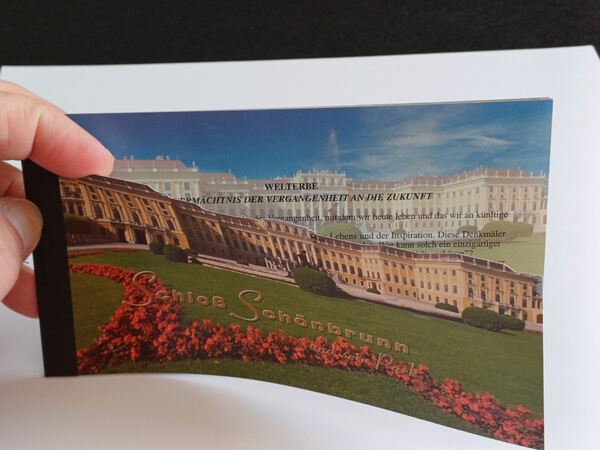 Carteira ONU-Viana Palácio de Schonbrun - 1998. Selos