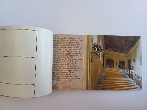 Carteira ONU-Viana Palácio de Schonbrun - 1998. Selos