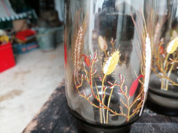 conj vintage , jarro e 3 copos ,em vidro. Outros