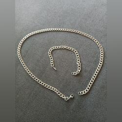 pulseira mais colar em aco inoxidável de 8mm. Outros Complementos