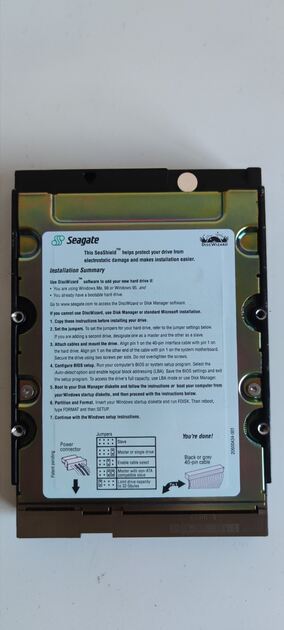 Disco ATA 3.5" Seagate Barracuda 80GB. Disco rígido