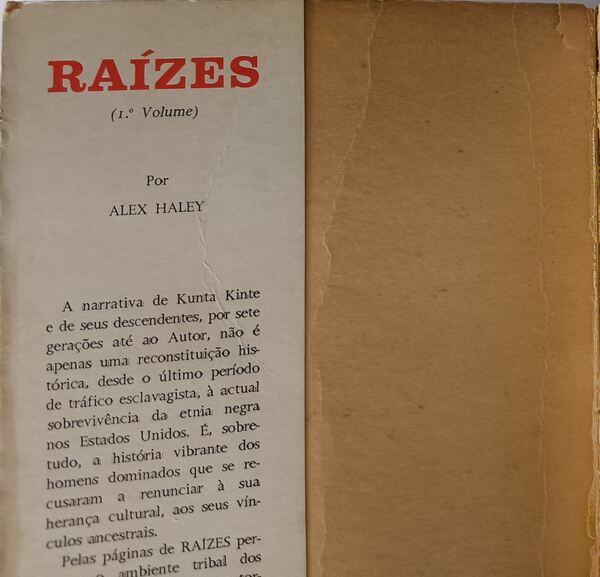 Raízes (vol I e II) - Alex Haley. Livros