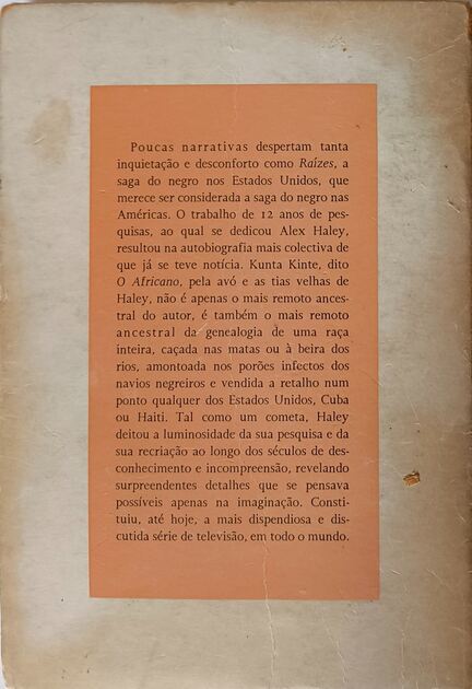 Raízes (vol I e II) - Alex Haley. Livros