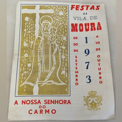 Programa das Festas da Vila de Moura 1973. Outras Artes e Coleccionismo