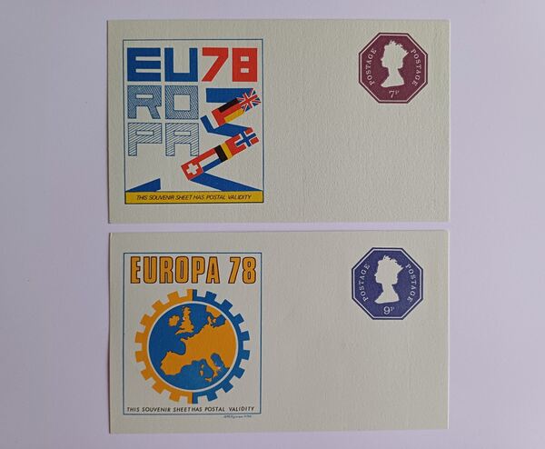 Filatelia - 2 Inteiros postal da Grã-Bretanha, de . Selos