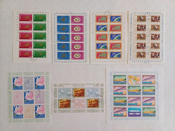 Bulgária – 2 Mini folhas Conferência de Segurança . Selos