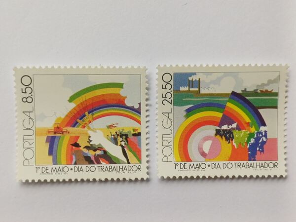 Portugal - 1º de Maio, dia do trabalhador, 1981. Selos
