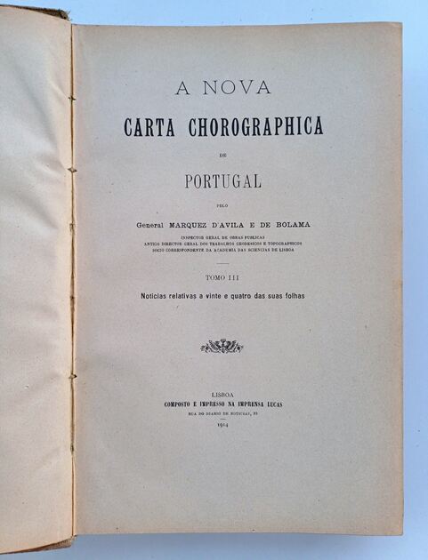 Nova Carta Chorografica de Portugal . Livros