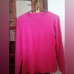 Camisola manga comprida gola redonda rosa mulher s. Camisolas. Esposende. M / 38 / 10 Algodão    Rosa Manga comprida Redondo Muito bom Inverno