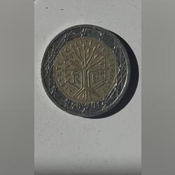 Moeda de 2euros - frança - 2001. Moedas