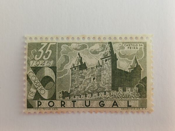 Portugal - Castelos de Portugal, 0$35, 1946. Selos