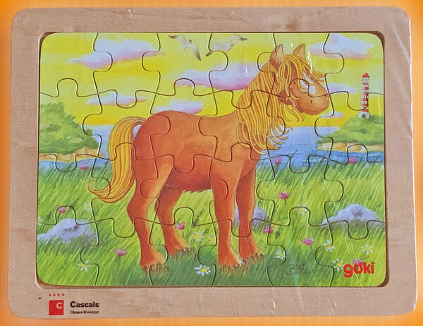 Puzzle em Madeira Pónei, Novo e Embalado. Puzzles