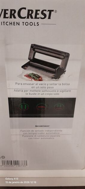 Máquina de selar Silvercrest. Outros Pequenos Aparelhos