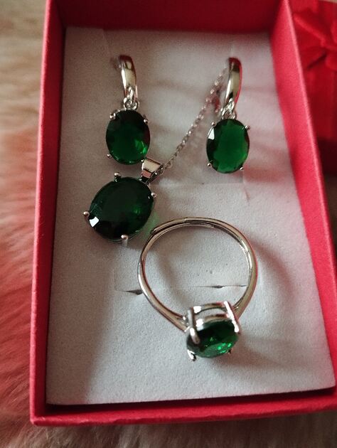 conjunto de prata . Conjunto de joias