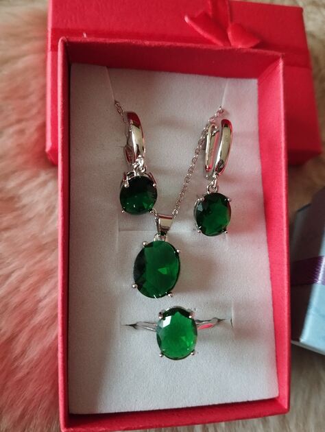 conjunto de prata . Conjunto de joias