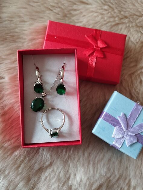 conjunto de prata . Conjunto de joias