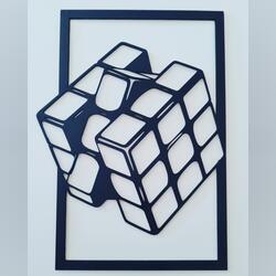 Quadro 3D rubic cube . Artesanato. Montijo