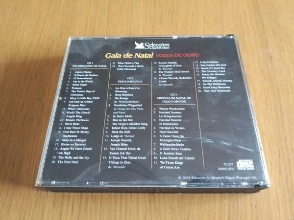 3 CDS Gala de Natal - Vozes de Ouro. Vinil, CDs