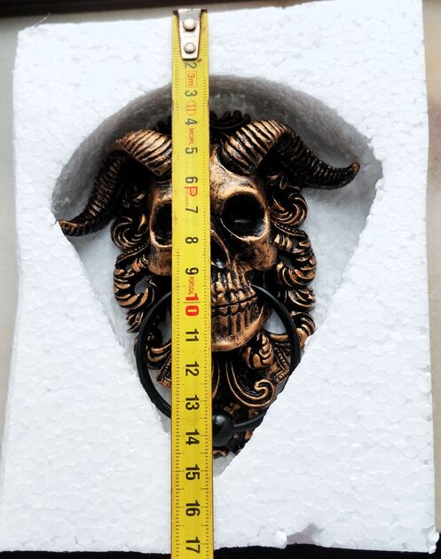 Aldraba Porta Puxador Batente Skull. Outros Móveis