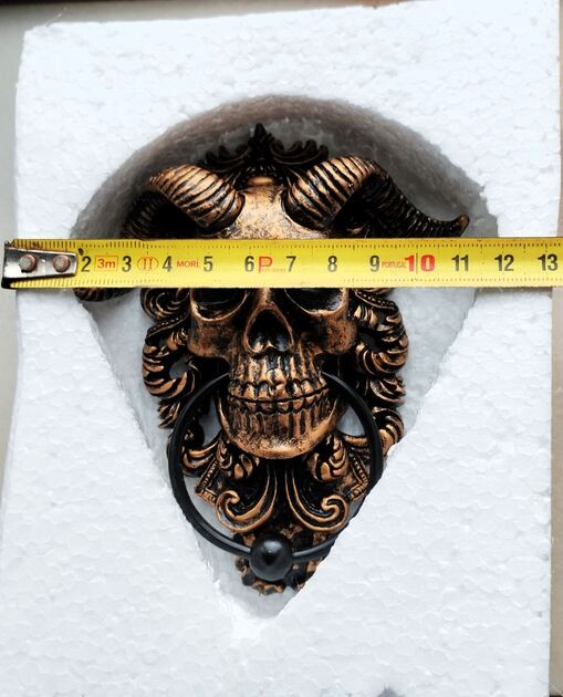 Aldraba Porta Puxador Batente Skull. Outros Móveis