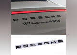 Emblema PORSCHE letras. Acessórios para Carros