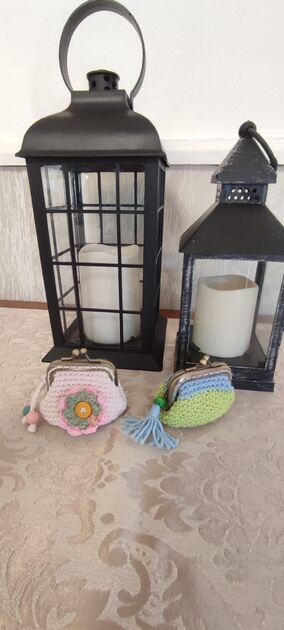 porta moedas croche. Carteiras