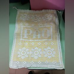 Saco para pão em crochet antigo, nunca foi usado, . Têxteis de cozinha