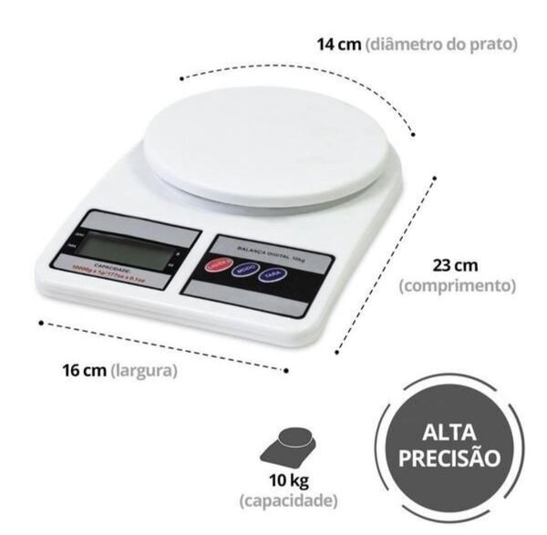 Balança digital de cozinha . Dispensador agua