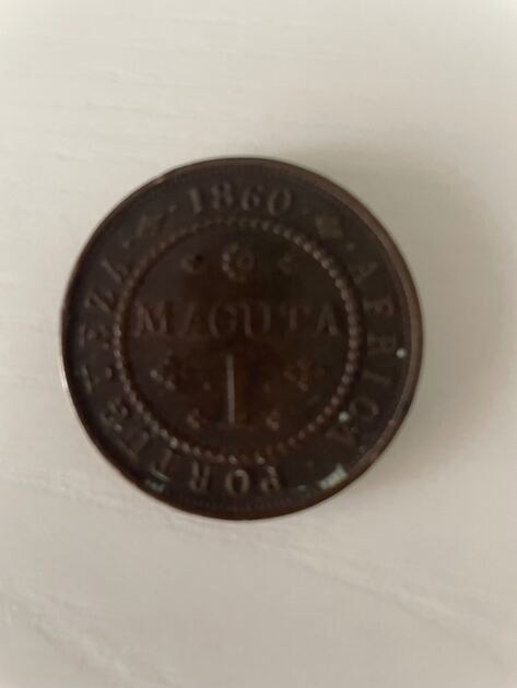 Moeda de 1 macuta. Moedas