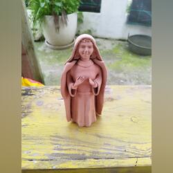 Figura religiosa de barro. Outros Arte e Decoração
