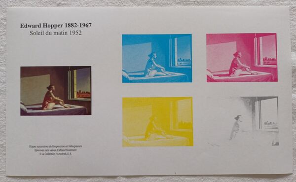 10 Provas de cor de selos franceses. Selos