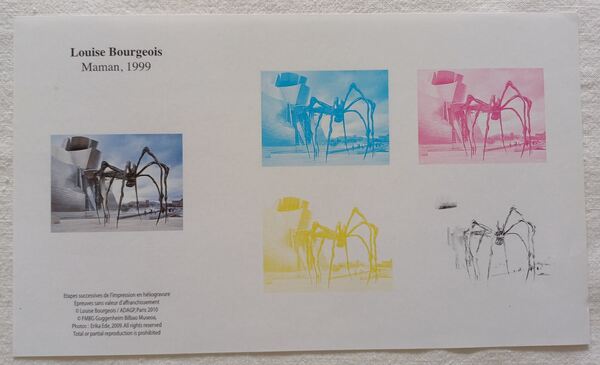 10 Provas de cor de selos franceses. Selos