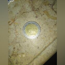 Moeda de 2 euros . Moedas