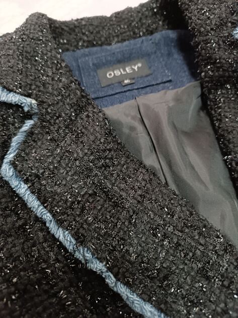 Blazer tweed preto . Fatos e Blazers