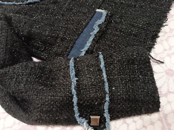 Blazer tweed preto . Fatos e Blazers