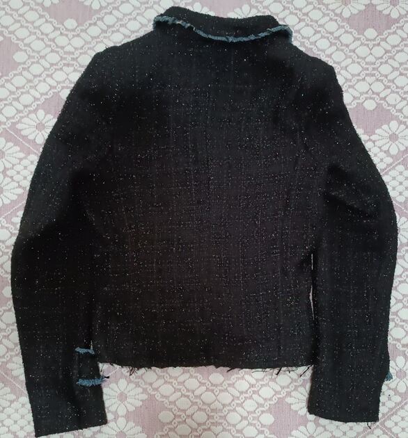 Blazer tweed preto . Fatos e Blazers