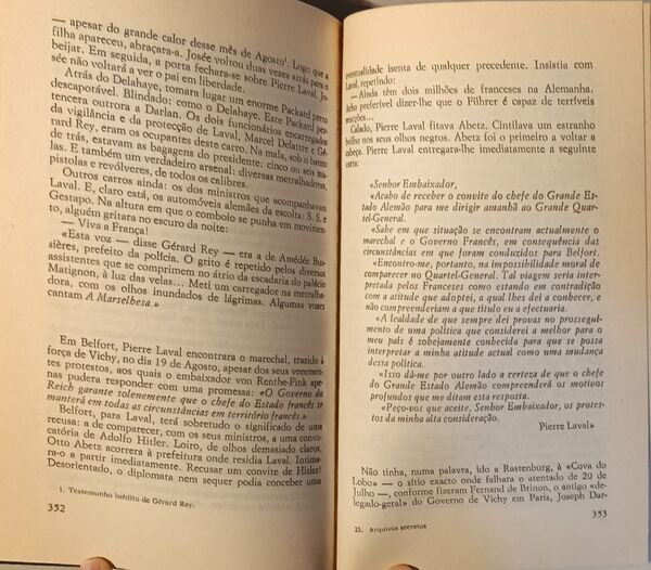 Arquivos Secretos - Alain Decaux. Livros