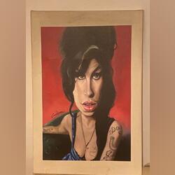 Quadro Amy Winehouse . Quadros. Vila Franca de Xira.  Abstrato    De sala De quarto Feminino Grande Muito bom