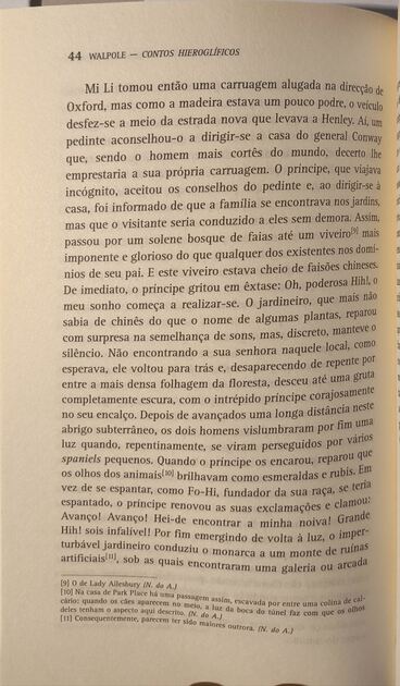 Contos Hieroglíficos - Horace Walpole. Livros