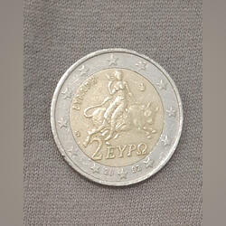 MOEDA 2 EUROS GRÉCIA. Moedas.      