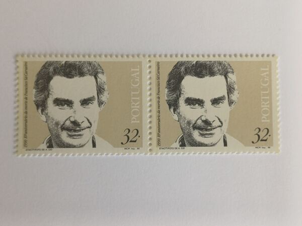 FILATELIA 10º Aniv da morte de Sá Carneiro 1980. Selos