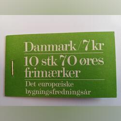 Dinamarca Carteira Ano Europeu da Arquitetura 1975. Selos
