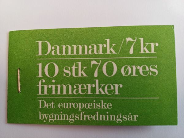 Dinamarca Carteira Ano Europeu da Arquitetura 1975. Selos