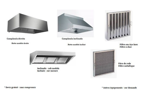 Campânula de Exaustão Profissional em Aço Inoxidáv. Outros (Negócios)
