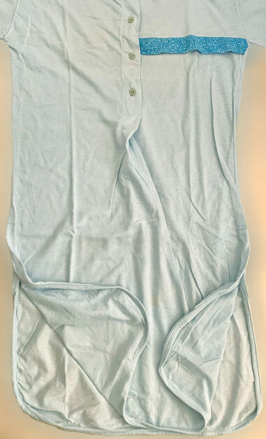 Camisa de Dormir de Grávida, Azul, como Nova. Roupa de Grávida