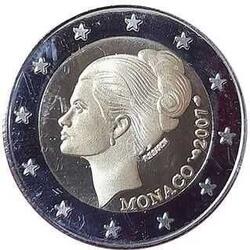 Moeda 2€ Grace Kelly 2007 - Cópia (Réplica). Moedas