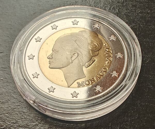 Moeda 2€ Grace Kelly 2007 - Cópia (Réplica). Moedas