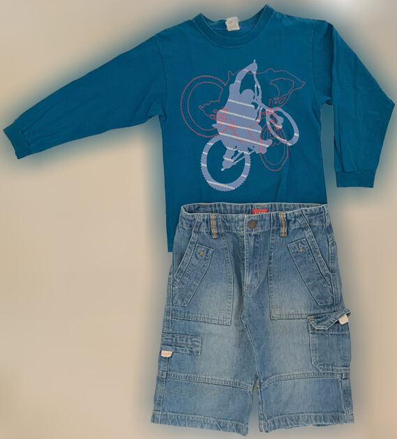 Bermudas de Criança Unissexo, Ganga, como Novas. Outros Roupas para Meninos