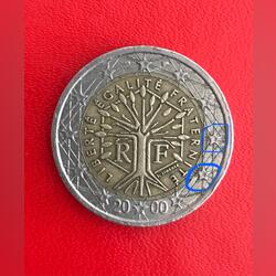 Moeda Rara 2€ França 2000. Moedas